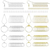 XKCWXY 483Pcs Earring Making Kit with Beading Hoop Earring Finding Component Accessories,Earring Hooks,Jump Rings,Earring Backs for Jewelry Making DIY Craft