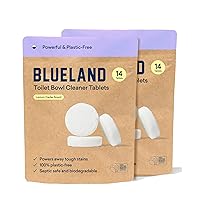 Toilet Bowl Cleaner Refills 2 Pack - Eco Friendly Products & Cleaning Supplies - No Harsh Chemicals, Plant-Based - Lemon Cedar - 28 tablets
