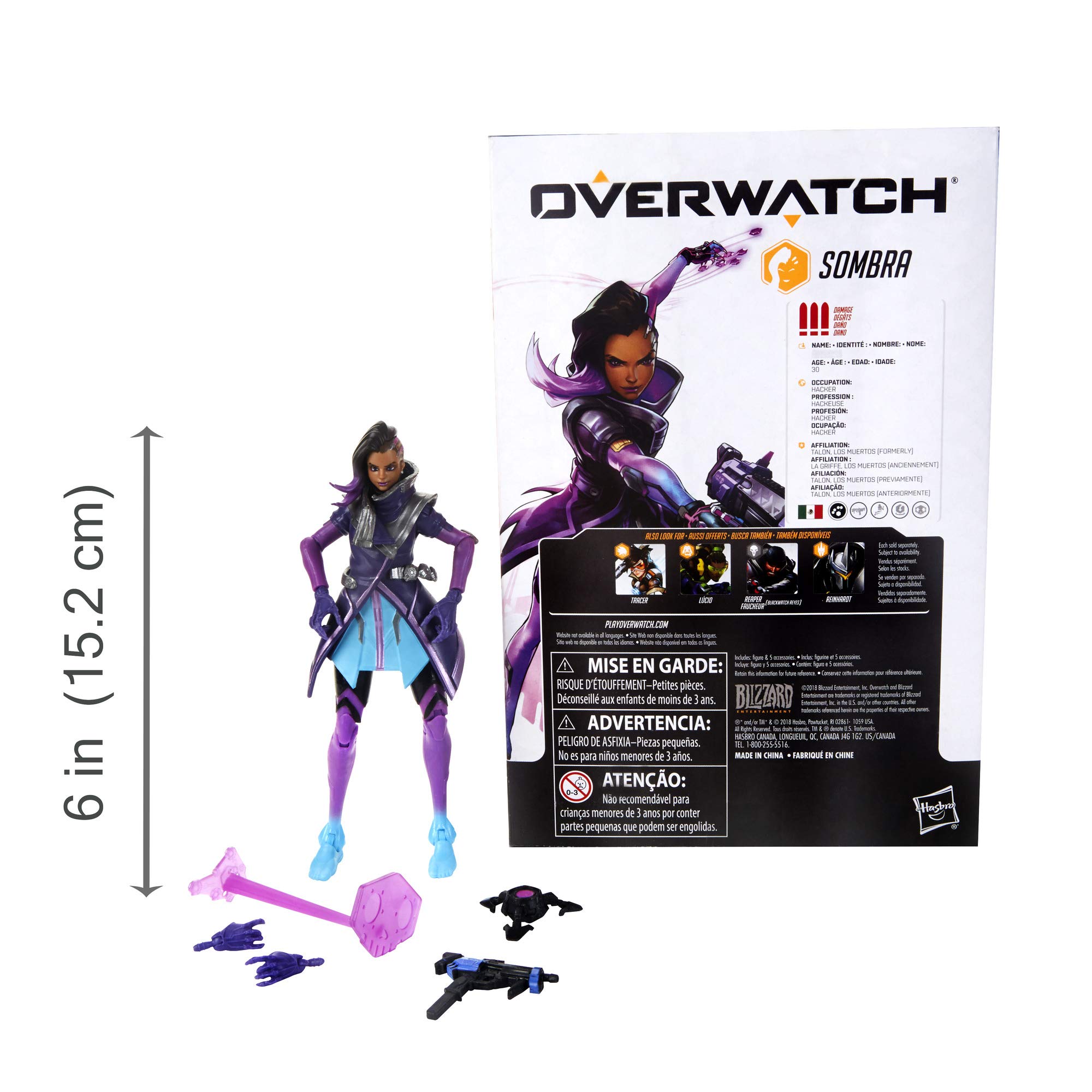 Hasbro Gaming E6487AS00 Overwatch Ultimates Series Sombra 6