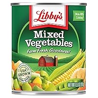 Libby's Mixed Vegetables | Delicious Vegetable Favorites | Colorful Carrots, Potatoes, Peas, Corn, Green Beans, Celery, Lima Beans | Grown & Made in USA | 8.5 oz (Pack of 12)