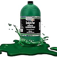 Pouring Masters Forest Green Acrylic Ready to Pour Pouring Paint - Premium 64-Ounce Pre-Mixed Water-Based - for Canvas, Wood, Paper, Crafts, Tile, Rocks and More