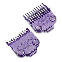 Andis 01900 Master Magnetic Comb Set – Made Up of Polymer Material, Includes Long-Lasting Magnet Infused with Nano Silver Technology – Fits Series MBA, MC-2, ML - 2 Pieces, Purple