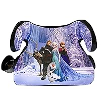 KidsEmbrace Disney Frozen Backless Booster Car Seat with Seatbelt Positioning Clip, Elsa, Anna, Olaf and Kristoff