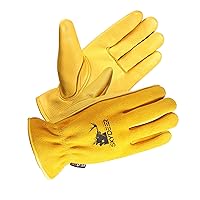SKYDEER Full Super Soft Deerskin Leather Work Gloves (SD2212/M)