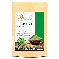 Herbs Botanica Organic Stevia Powder Pure Extract Natural Sweetner Sugar Alternative For Keto Diet No GMO's, No Aritificial Sweetner added. 100% Natural and Organic 5.3 oz | 150 gms