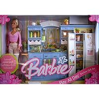 Barbie Play All Day Kitchen Gift Set w Barbie Doll (2005)