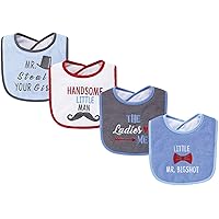 Unisex Baby Cotton Terry Drooler Bibs With Fiber Filling