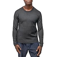X RAY Men's Crew Neck Sweater Slim Fit Midweight Knit Pullover for Casual Dressy Wear (Big & Tall Available)