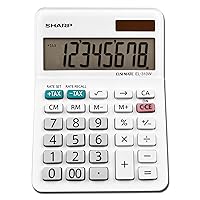 Sharp EL-310WB Calculator, White 3.125 (Renewed)