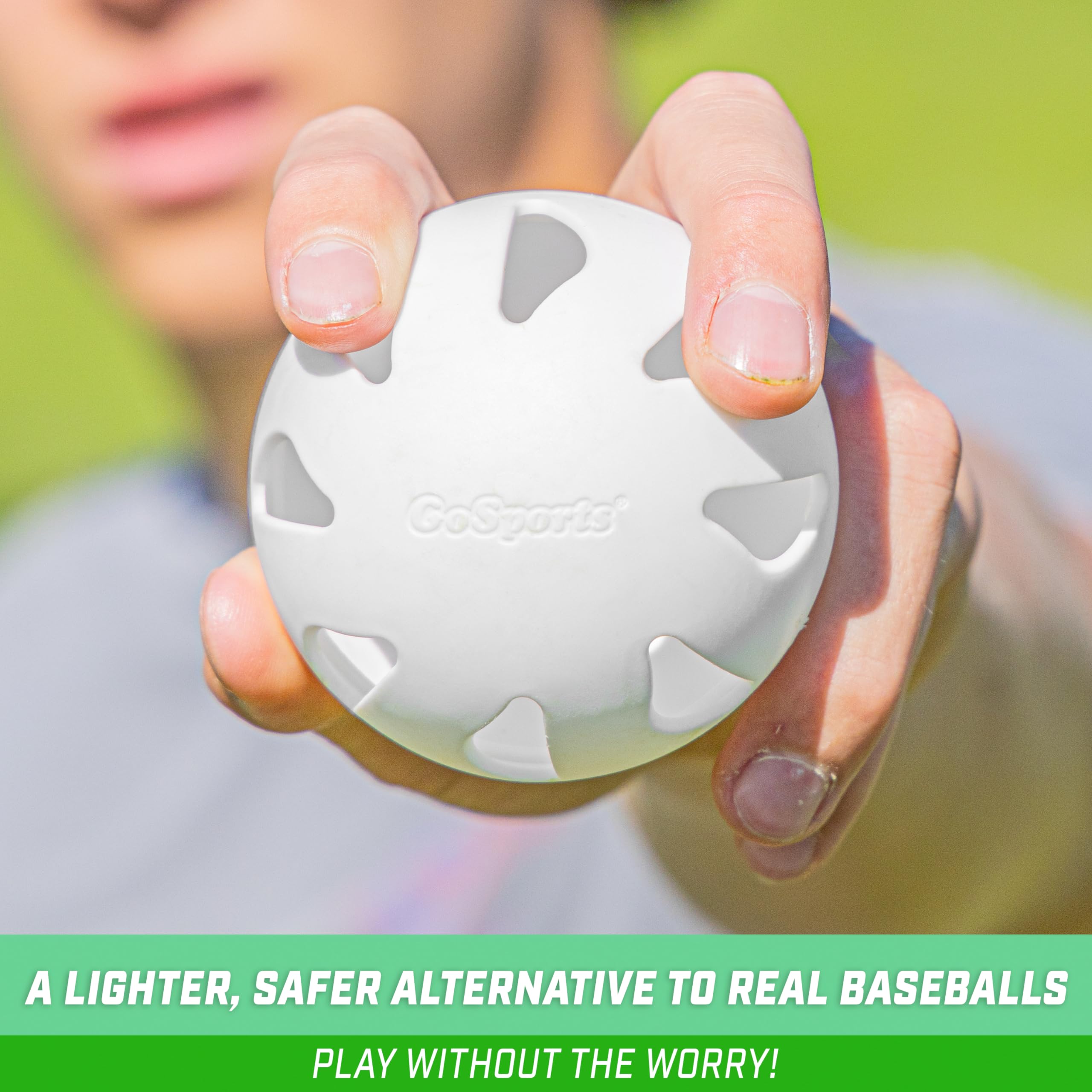 GoSports LotBall AIR Plastic Baseballs - 6 Pack
