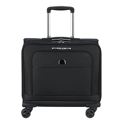 DELSEY Paris 4 Wheel Spinner Mobile Laptop Briefcase, Black, One Size
