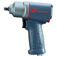 Ingersoll Rand 2115TiMAX 3/8” Drive Air Impact Wrench –Powerful Reverse Torque Output Up to 1,350 ft/bs, 7 Vane Motor, Light Touch Trigger, Max Control, Gray