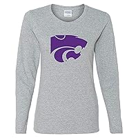 NCAA Primary Logo, Team Color Womens Long Sleeve T Shirt, College, University
