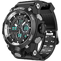 Mens Sports Watches Waterproof Analog Digital Sports Watch Electronic Tactical Army Watches for Men