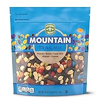 Southern Grove Mountain Nut Trail Mix With Peanuts, Raisins, Chocolate Cocoa Gem Candy, Almonds, Cashew 26 oz (SimplyComplete Bundle) Resealable Zip Bag - NO Artificial Colors, Flavors and High Corn Fructose Syrup