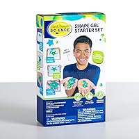 Steve Spangler Science Shape Gel Starter Kit – Hands-On Science Kit for Kids to Learn About Polymers, DIY Slime Kit for Classroom and Home Learning – STEM Activity for Ages 6+