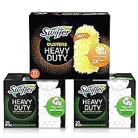 Swiffer Heavy Duty Refill Kit: 40 Sweeper Dry Heavy Duty Pad Refills and 11 Heavy Duty Dusters