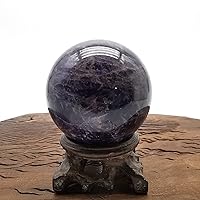 408g Natural Dream Amethyst Ball Carved Crystal Healing