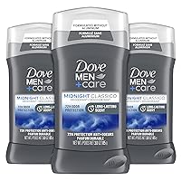 DOVE MEN + CARE Deodorant Stick for Men Midnight Classico 3 Count Aluminum Free 72-Hour Odor Protection Mens Deodorant With Essential Oils & 1/4 Moisturizing Cream 3oz