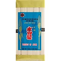 J-BASKET Dried Tomoshiraga Somen Noodles, 16-Ounce (Pack of 24)