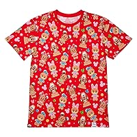 Loungefly DISNEY GINGERBREAD MICKEY AND FRIENDS UNISEX TEE 2XL