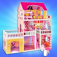 Doll House Design Game - Beautiful Princess Doll House Cleaning Family Game for Kids