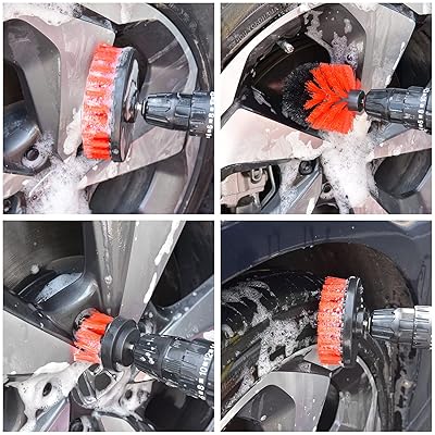 Snow Eagle-L 10pcs Car Cleaning Tools Kit Car Wash Tools Kit for Detailing Interiors Premium Microfiber Cleaning Cloth - Car Wash Sponges - Tire Brush