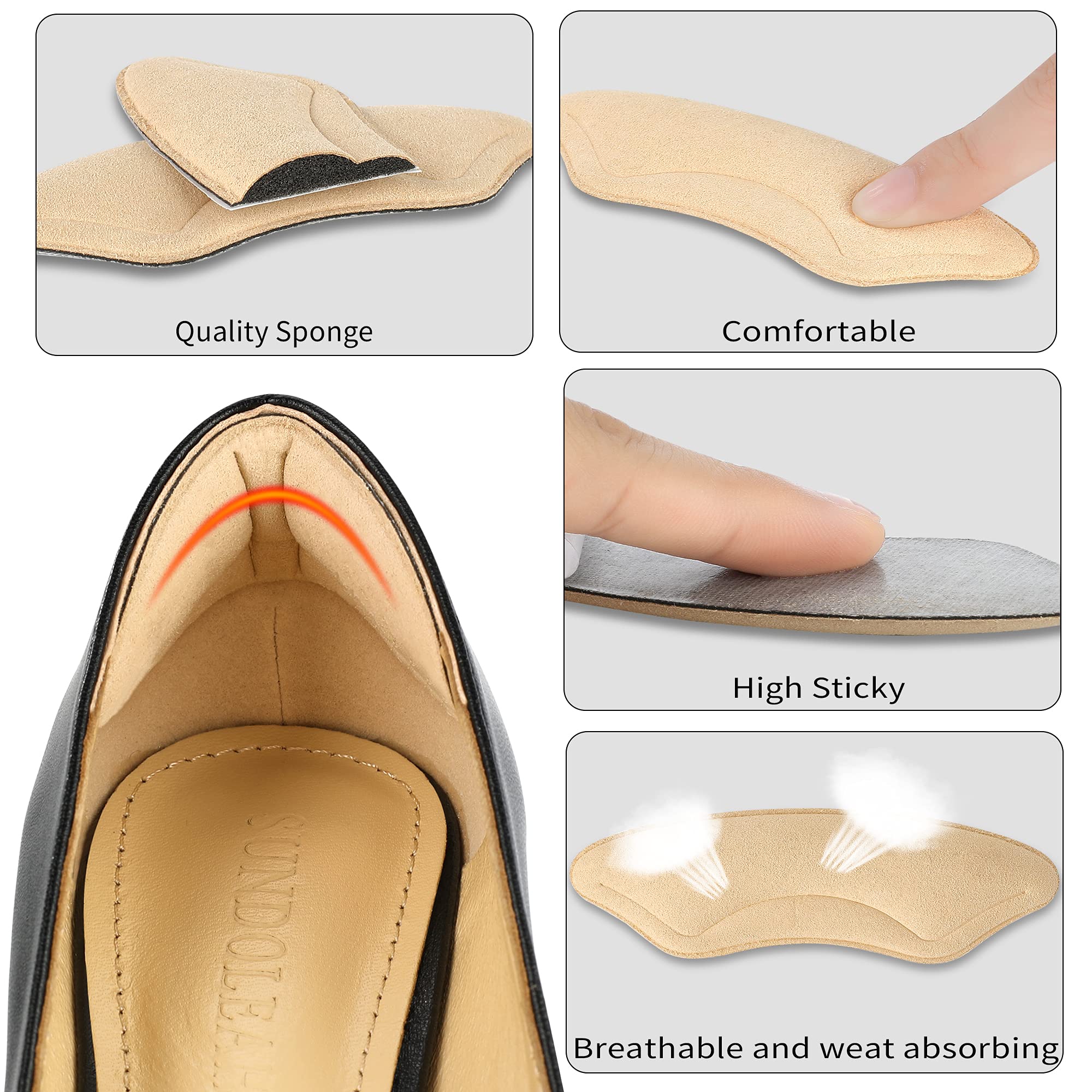 Heel Protectors: (3 sizes - Clear) * BEST SELLER *– Solemates