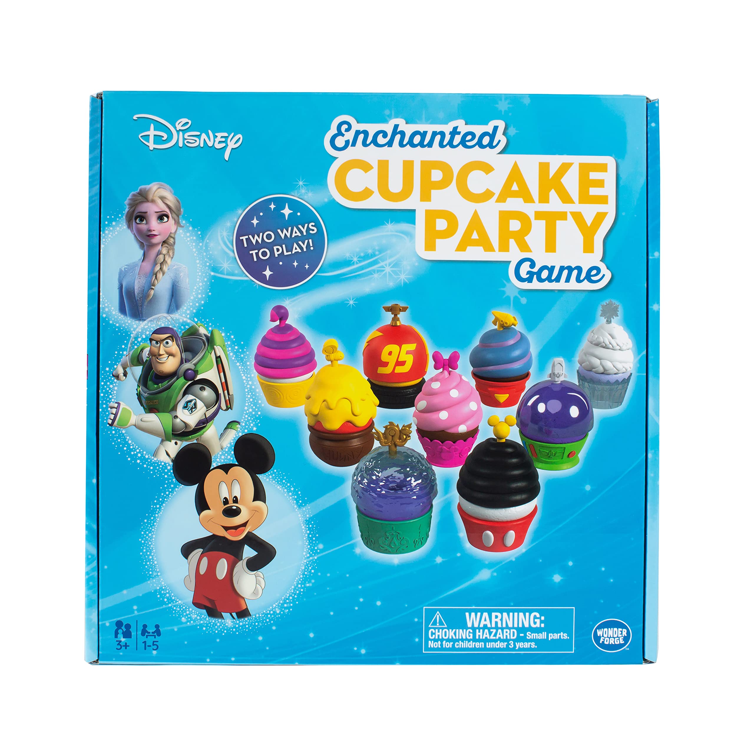 Wonder Forge Disney Enchanted Cupcake Party Game for Girls & Boys Age 3 & Up - A Fun & Fast Matching Game You Can Play Over & Over