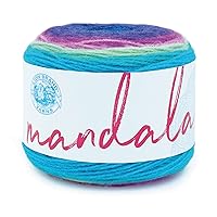 Lion Brand Yarn Mandala Yarn, Multicolor Yarn for Crocheting and Knitting, Craft Yarn, 1-Pack, Troll