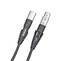 D'Addario Accessories XLR Cable - Microphone Cable - Swiveling Ends - Shielded for Noise Reduction - Swivel Series - 25 Feet/7.62 Meters - 1 Pack