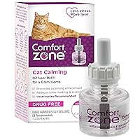 Comfort Zone 1 Refill Cat Calming Pheromone Diffuser Refill (30 Days) for a Calm Home | Veterinarian Recommended | De-Stress Your Cat and Reduce Spraying, Scratching, & Other Problematic Behaviors