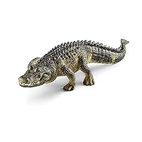 Schleich Wild Life Realistic Alligator Figurine with Movable Jaw - Detailed Alligator Toy Figure, Durable for Education and Fun Play, Perfect for Boys and Girls, Gift for Kids Ages 3+