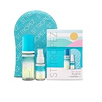 St.Tropez Self Tan Purity Mini Kit, 100% Clean Water Tanning Mousse and Face Mist, Vegan-Friendly with Tropical Scent, Natural Golden Self Tanner