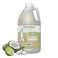 Wahl USA Dry Skin & Itch Relief Pet Shampoo for Dogs – Oatmeal Formula with Coconut Lime Verbena 64oz - Model 821004-050