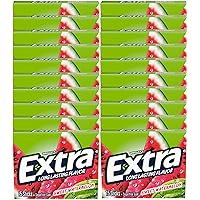 Extra Fruit Sensation Gum, Sweet Watermelon Flavor - 20 Packs of 15 Pieces. Total 300 Sticks