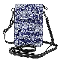 Blue Butterflies Small Cell Phone Purse - Ideal Travel Accessory for Women and Teens - Adjustable Strap