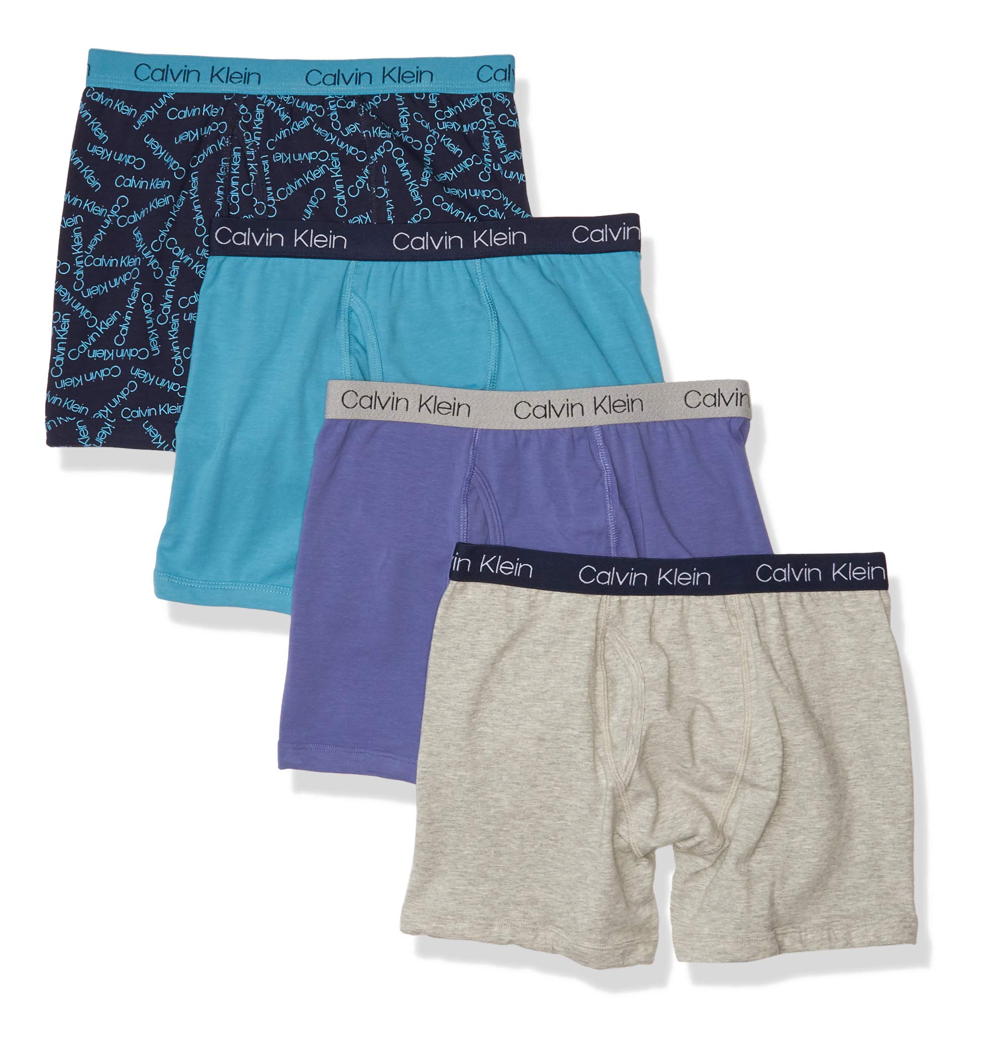 Calvin Klein Boys' Underwear 4 Pack Boxer Brief Value Pack