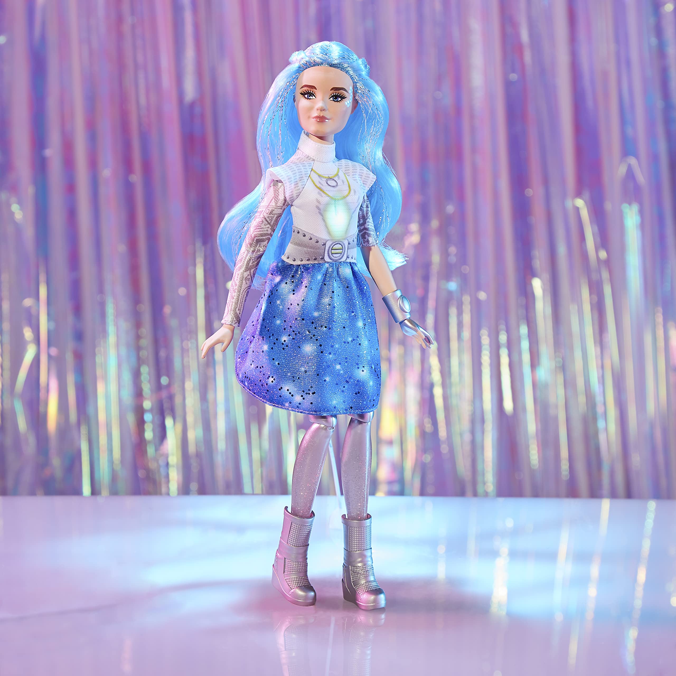 Disney Princess Zombies 3 Singing Addison Fashion Doll - Light-Up Doll with Music and Singing, Outfit and Accessories. Toy for Kids Age 6+