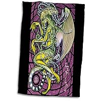 3dRose Dread Cthulhu Lovecraft Mythos Elder God Horror Art - Towels (twl-156833-1)