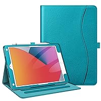 Fintie Case for iPad 9th / 8th / 7th Generation (2021/2020/2019) 10.2 Inch - [Corner Protection] Multi-Angle Viewing Stand Cover with Pocket & Pencil Holder, Auto Sleep Wake, Legacy Teal