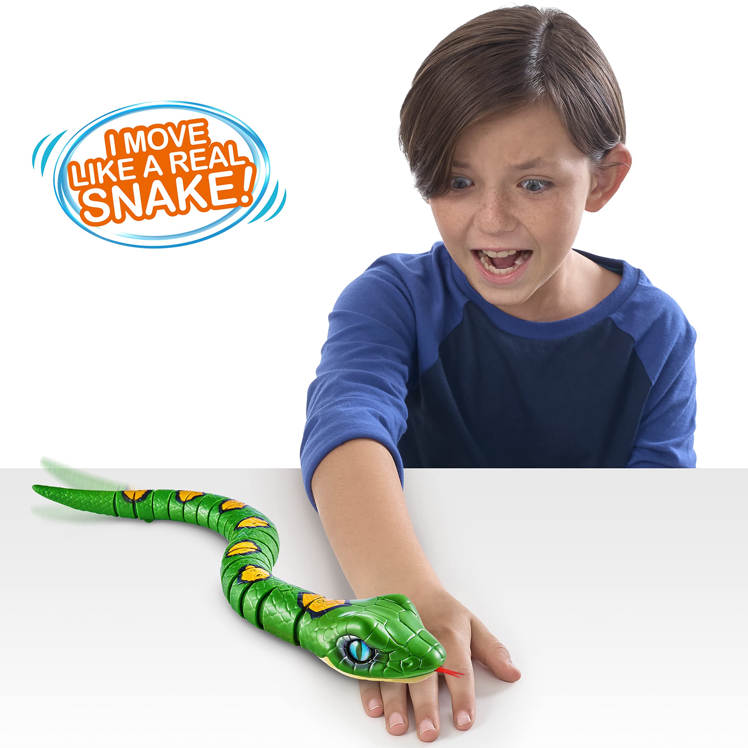 Robo Alive Snake + Lizard Series 3 by ZURU Battery-Powered Robotic Light Up Interactive Electronic Reptile Toy That Moves