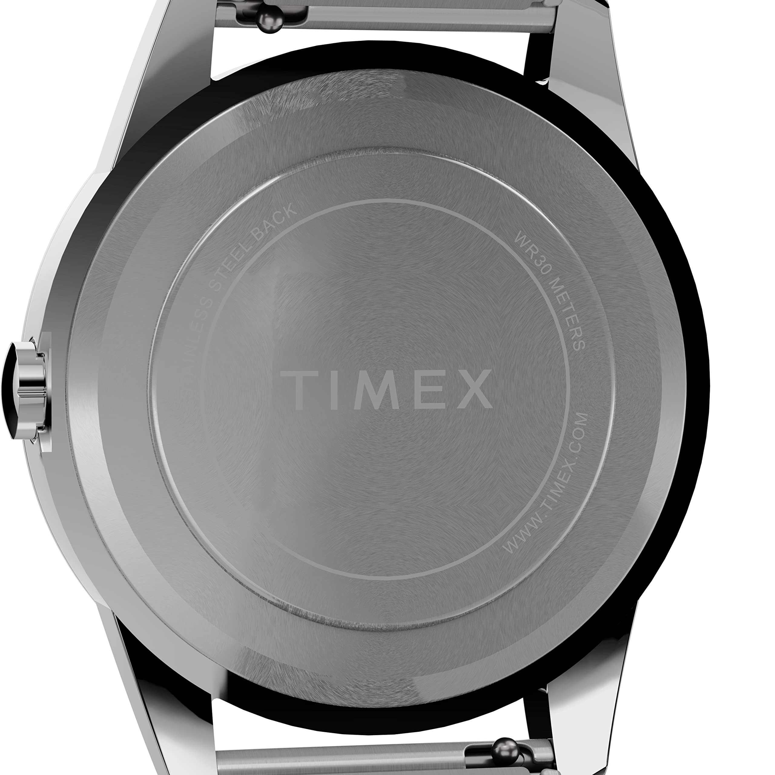 Timex Men's South Street Sport 36mm Watch Box Set – Silver-Tone Case Black Dial with Silver-Tone Expansion Band + Black Leather Strap
