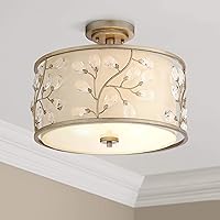 Barnes and Ivy Crystal Buds Close to Ceiling Light Semi Flush Mount Fixture 16