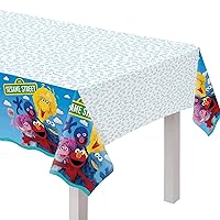 Amscan Everyday Sesame Street Plastic Table Cover - 54