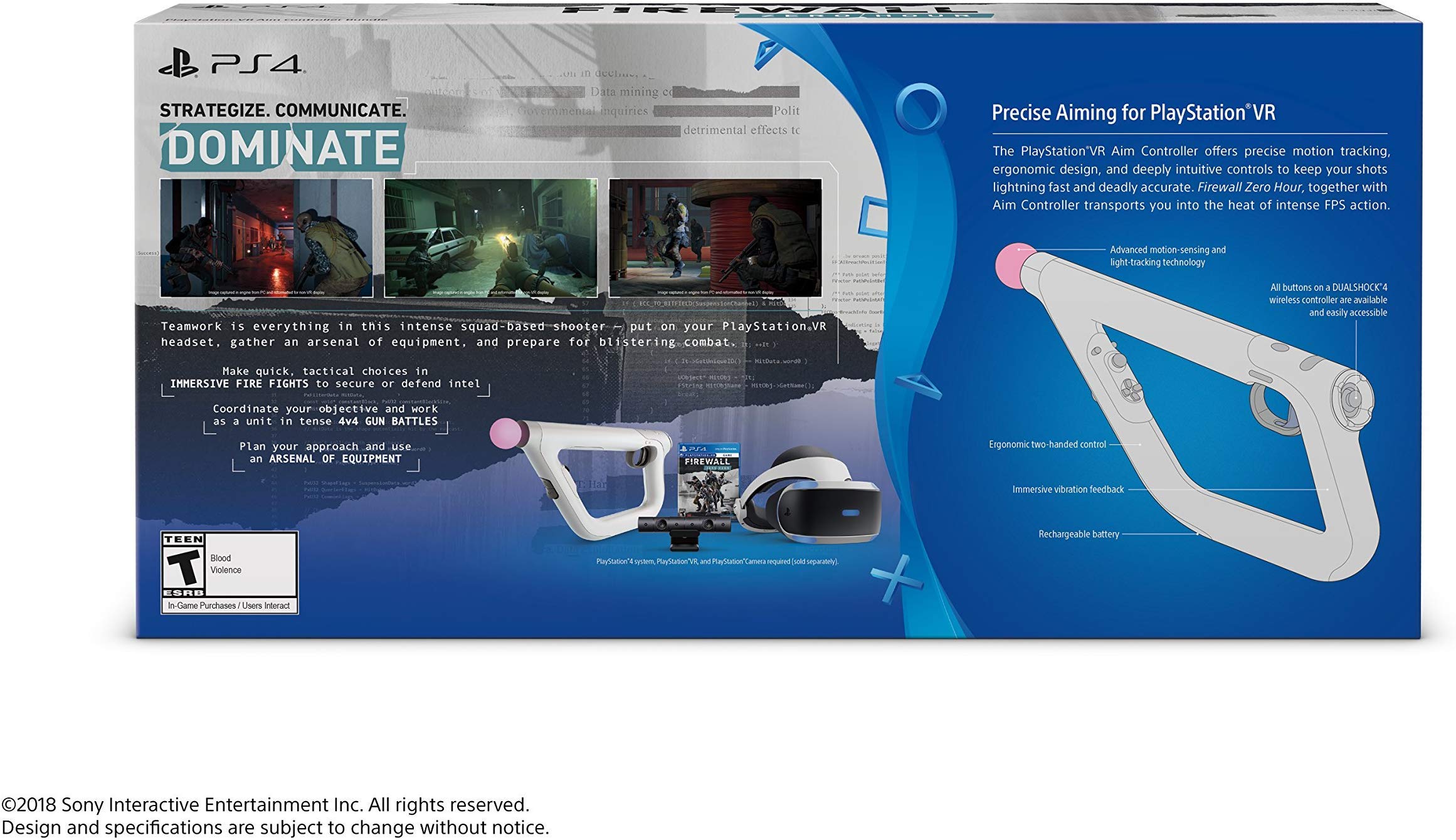 PlayStation VR Aim Controller - Firewall Zero Hour Bundle - PSVR - PlayStation 4