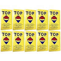 (10 Pack) Top Rolling Papers - 70mm Single Wide Cigarette Papers - Package of 10