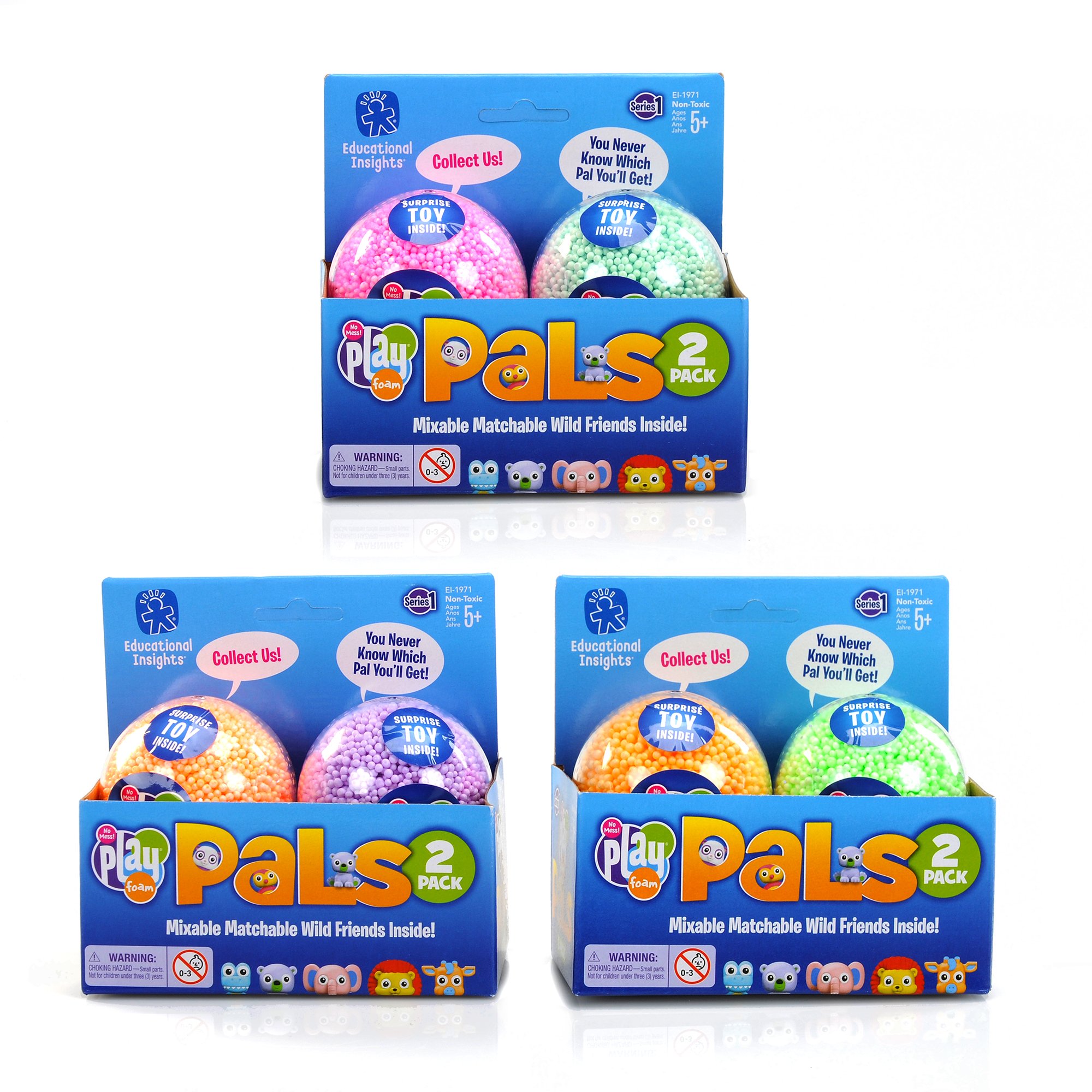 Educational Insights Playfoam Pals Wild Friends 6-Pack, Fidget, Sensory Toy, GIft for Boys & Girls, Ages 5+