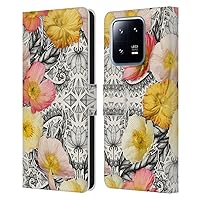 Head Case Designs Officially Licensed Micklyn Le Feuvre Collage of Flowers and Pattern Florals 2 Leather Book Wallet Case Cover Compatible with Xiaomi 13 Pro 5G