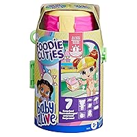 Baby Alive Foodie Cuties, Bottle, Sun Series 1, Surprise Toys for Girls, Baby Doll Set, 3-Inch, Kids 3 and Up